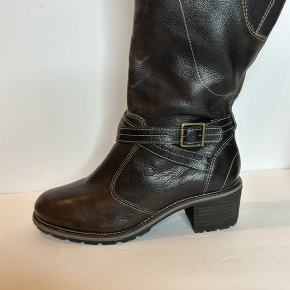 LLBean women’s Deerfield knee high leather dark brown boots. Size 8.5 - Picture 6 of 15